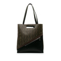 Shopping Satchel Coated (Good) Authenticated Pre-Owned Canvas Brown Fabric Unisex Tote 1974 Zucca Fendi