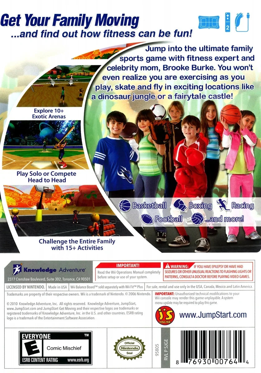 Knowledge Family Wii) Moving (Nintendo Fitness, Adventure Get Jumpstart