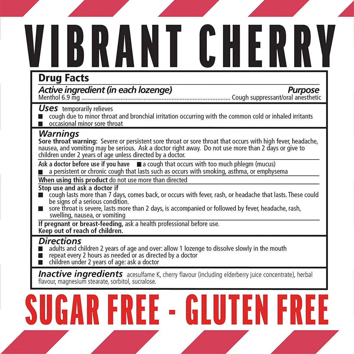 Each Pack Cherry Count Fisherman's Lozenges 6 Friend 40 Cough Suppressant