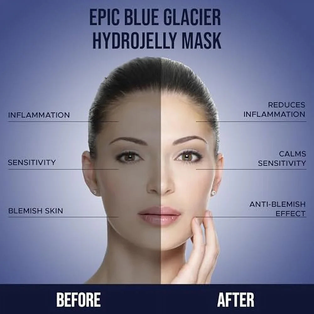 off Spot Natural | Mask Treatment - Skin & Lab Luminous - Types Glacier Facial Reducing Peel fl Professional Epic Anti-Aging, Suitable Pack Blue Jelly Dark All Skin Mask, 30 oz Skin for