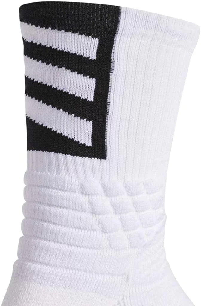 White/Black Crew Creator 365 Unisex-Adult Basketball (1-Pair) X-Large Socks