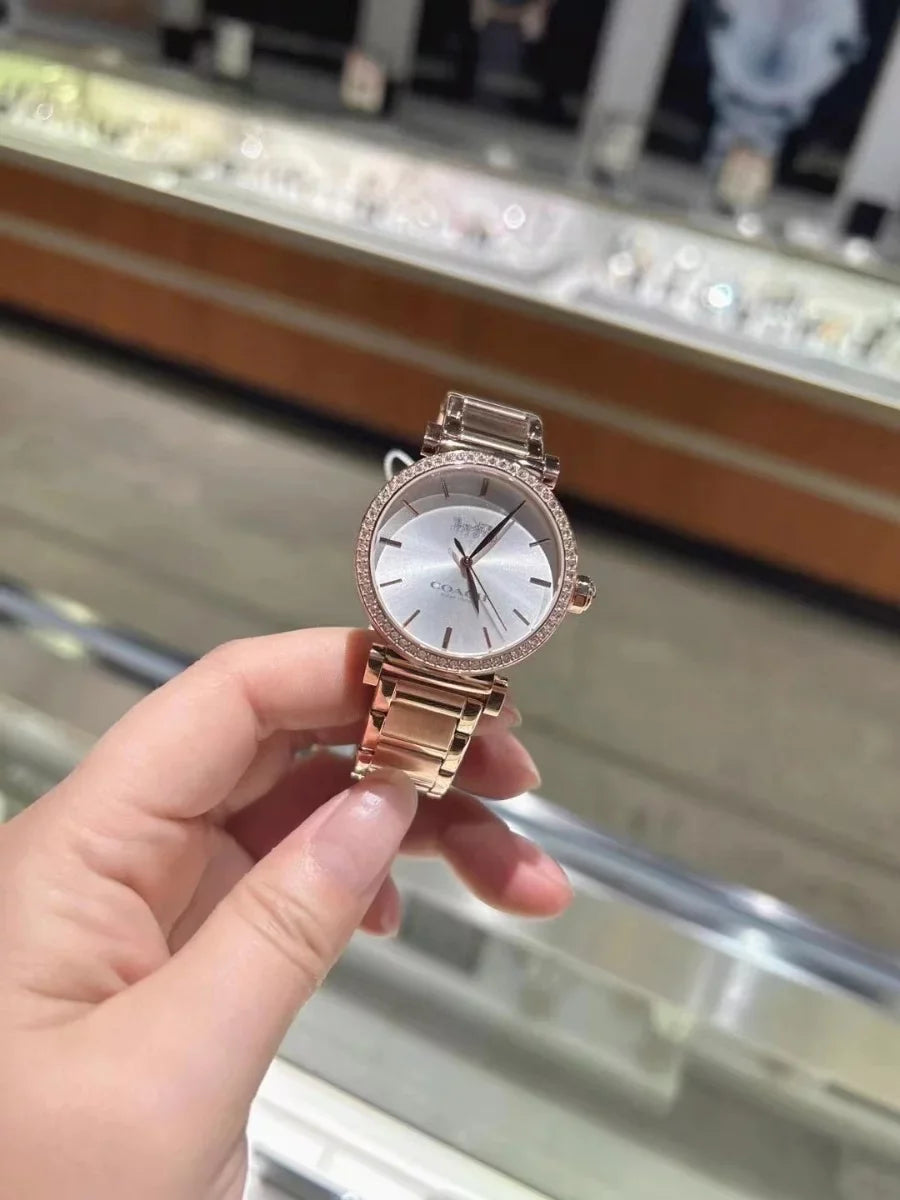 Rose Watch Coach Band Gold 14503580 Madison
