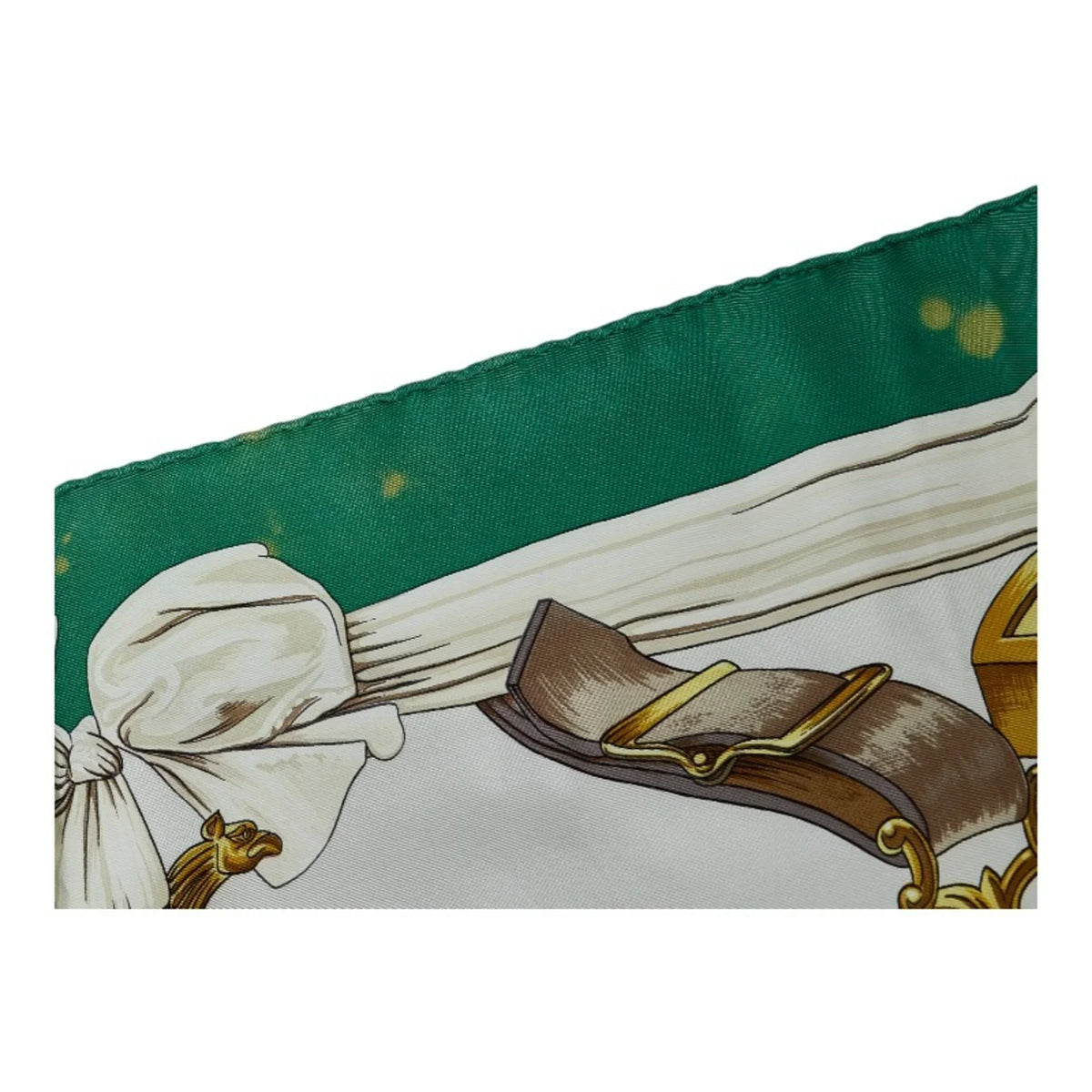 Scarf Pre-Owned Multicolor Carre Pattern Silk Tack Stirrup Hermes ETRIERS Muffler (Fair) 90 Horse HERMES Ladies Green