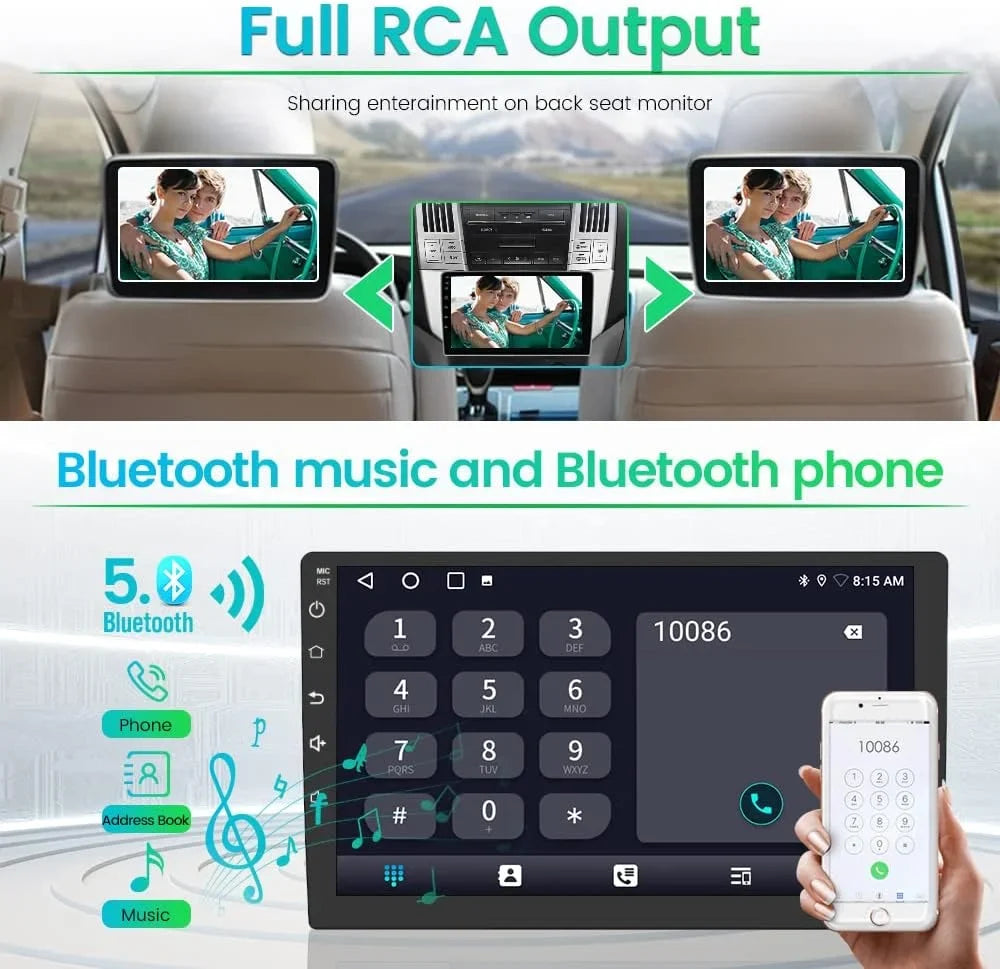 32GB Toyota Car RX350 Carplay RX400H RX300 Auto GPS/FM/WiFi/USB, Support for + Car Android Harrier SWC/Wired 12 Stereo Lexus Lexus 2003-2009,Android RX330 2GB Radio with