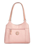 Purse Flat Logo 4-poster Hardware Strap GIANI Pebbled Handbag BERNINI Women's Pink Double Tote