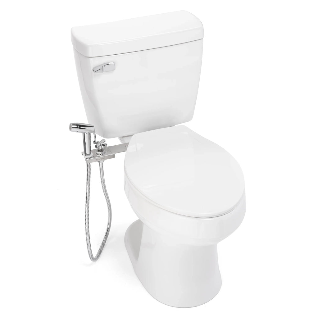 Holster Shut Brondell and off in Hand-Held Bidet Silver CleanSpa Integrated Easy Sprayer with