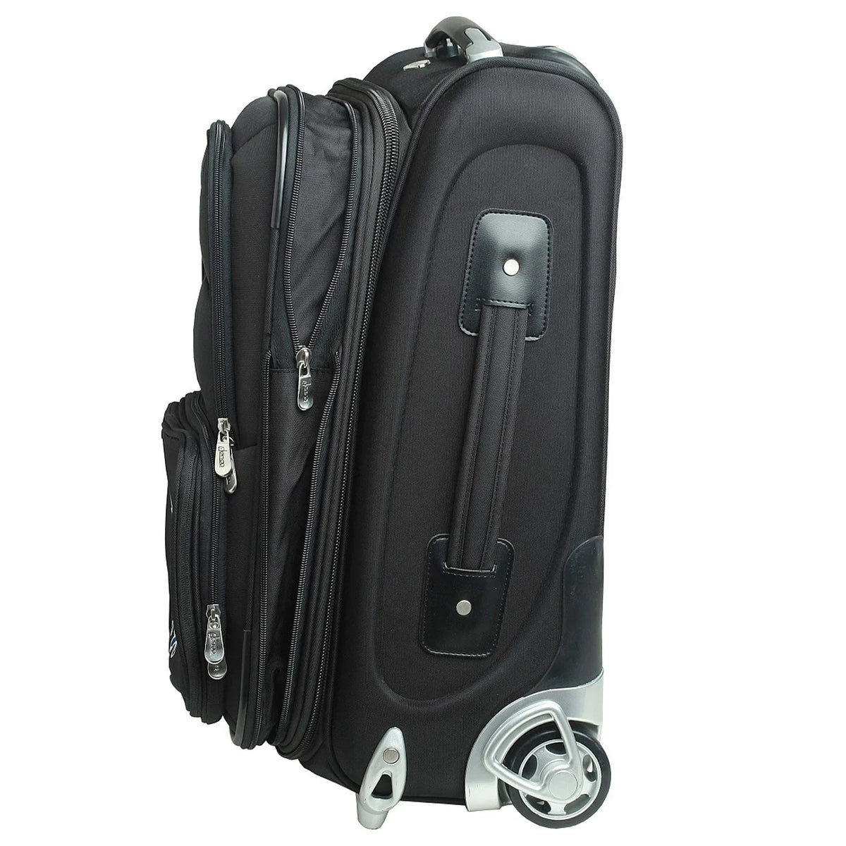 Black Rolling Jayhawks Softside Carry-On MOJO Kansas 21" Suitcase
