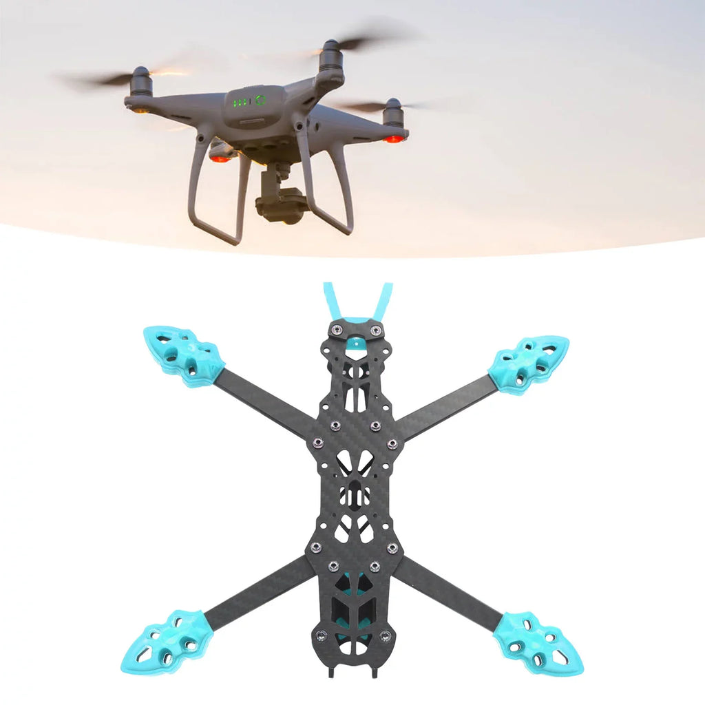 Racing 225mm Quadcopter Blue Fiber Carbon RC Accessories Drone Professional Frame Frame for Goldmeet Drone FPV Wheelbase