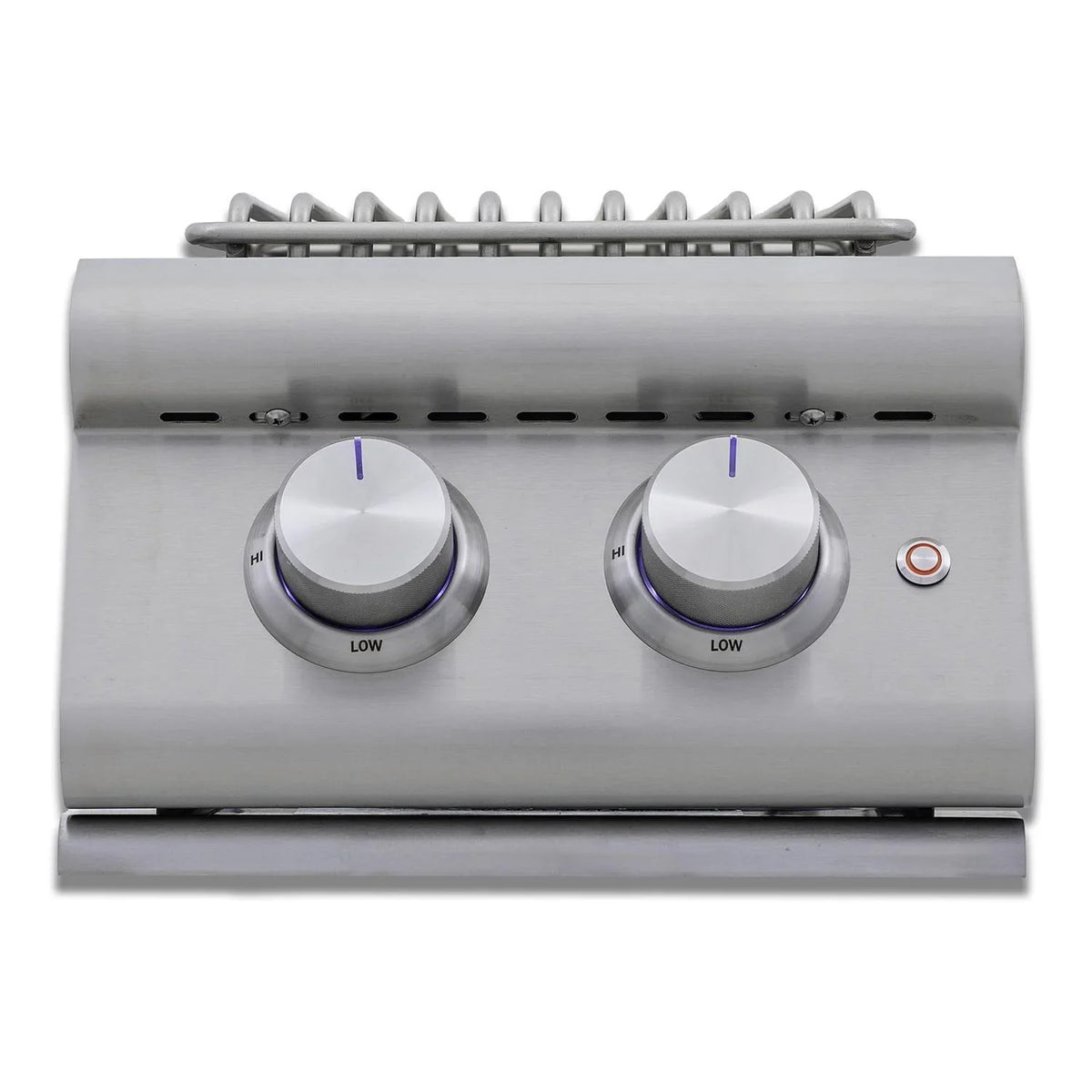 '- BLZ-SB2-LTE3-NG Burner Natural Premium Gas LTE+ Stainless Double Blaze Side Lid Steel W/