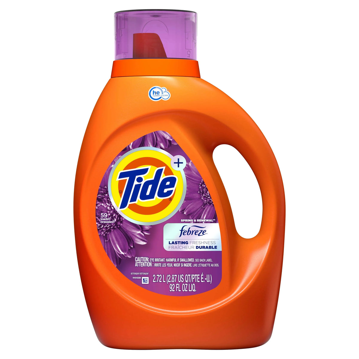 oz Spring Loads & Tide 92 Liquid Laundry Renewal fl HE, 59 Detergent,