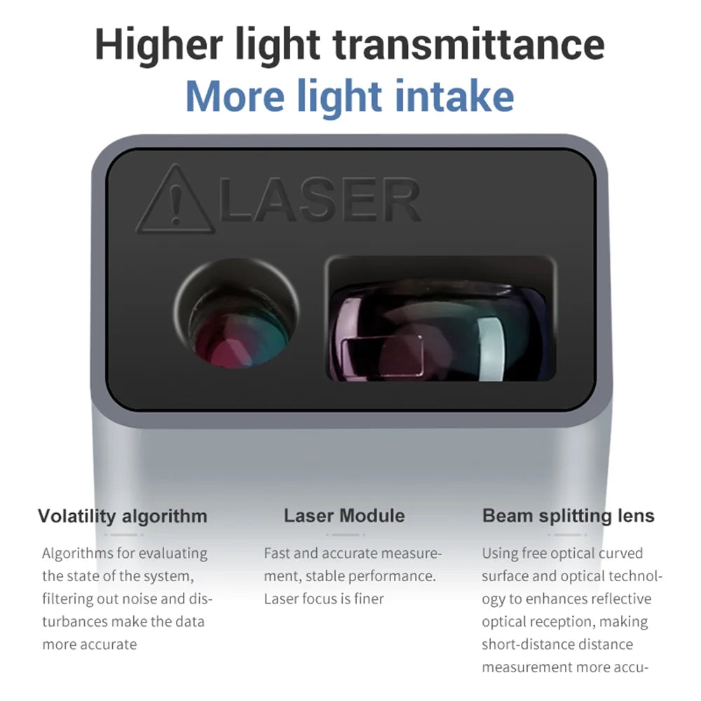 Rangefinder Digital Rangefinder Intelligent Rechargeable USB Lepmerk Intelligent 30M Handheld Rangefinder