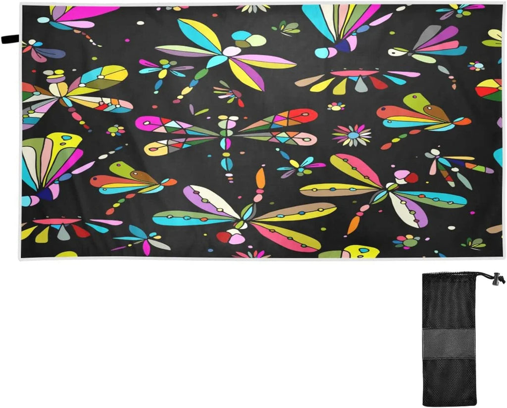 Towel Towel Swimming Quick Compact Beach Dragonfly Towels for - Super Dry Travel Holiday（386） Bestwell - Absorbent Oversized Camping Lightweight
