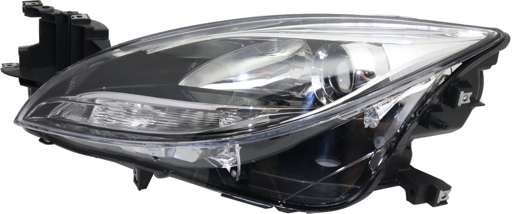 Left Driver Halogen REPMZ100114 6 Mazda With Headlight Compatible 2011-2013 Replacement