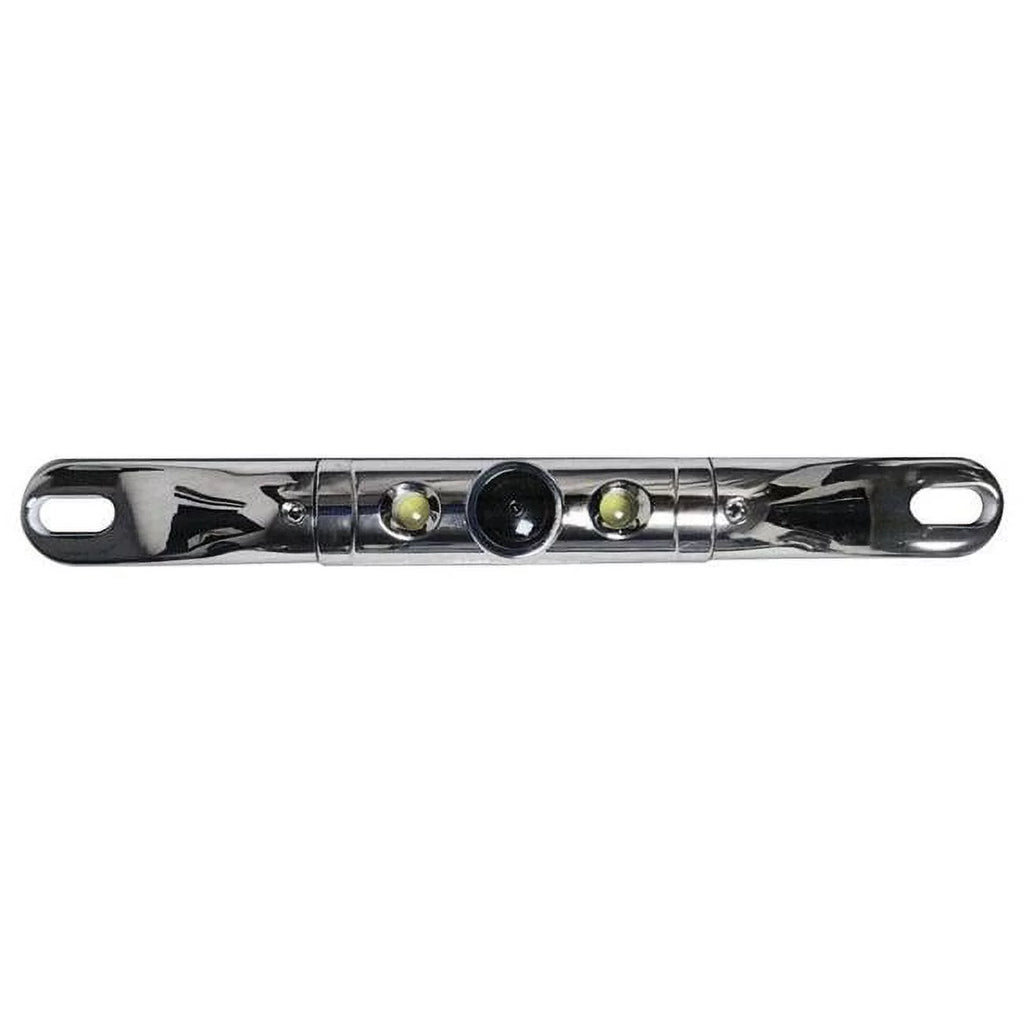 Chrome Plate VTL402CLS Boyo LED Camera Short-Bar Color CMOS with Built License Lights in