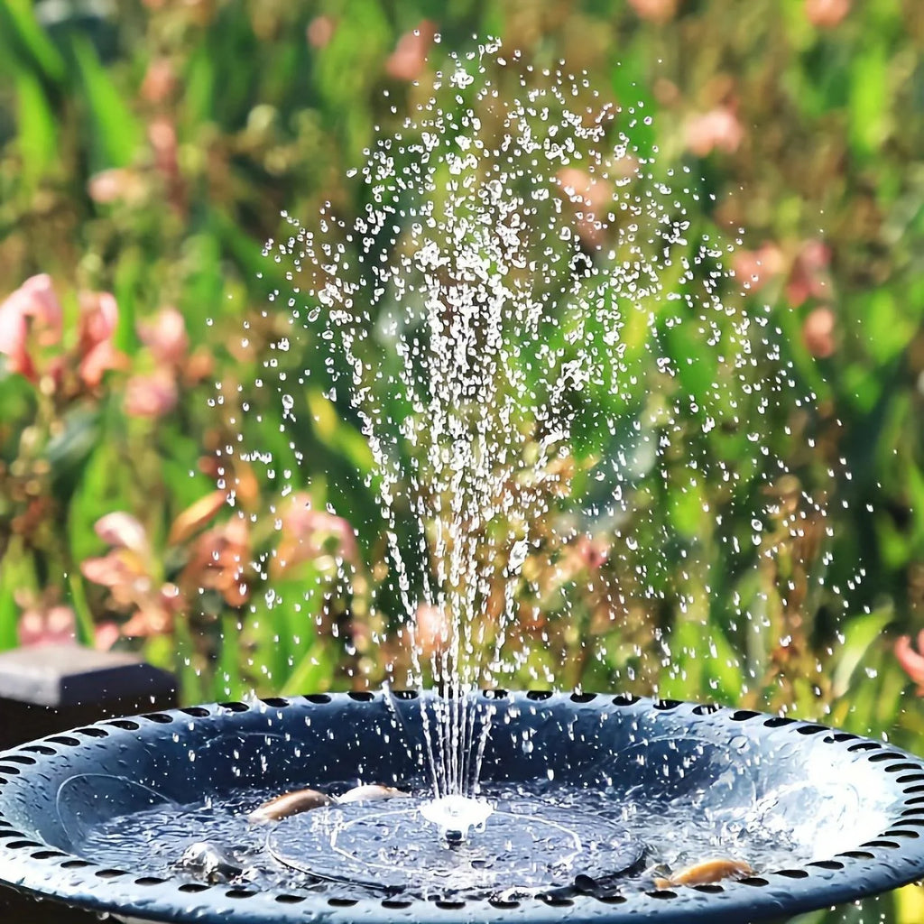 Nozzles, With 1pc Inch Pond, DIY Electric 9.8-Foot Plastic Bath Multiple Solar Kit Wires, Operation Bird Patio, Corded Garden, 7.08 Feature Powered Fountain liquid For 3.5W Solar exterior Upgraded Pump,