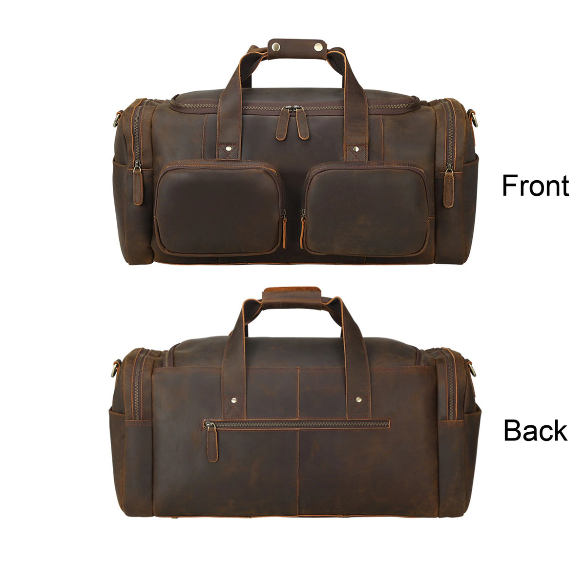 Travel Shoulder Leather Bag, Bag, Full Grain Bag Duffle