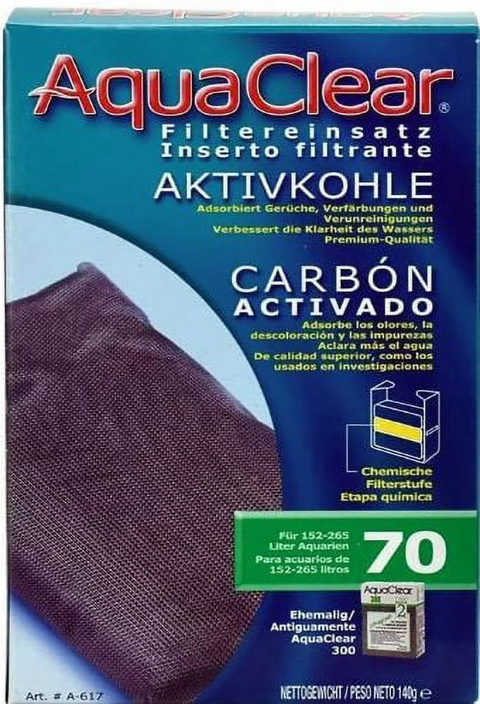 Pack of Inserts For Filter Aquaclear Activated Power Carbon 2 70 Aquaclear Filter