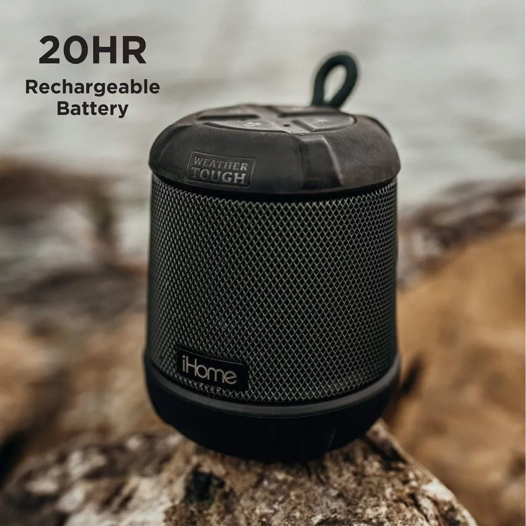 iHome Bluetooth Battery 20HR Life Speaker Waterproof with Portable