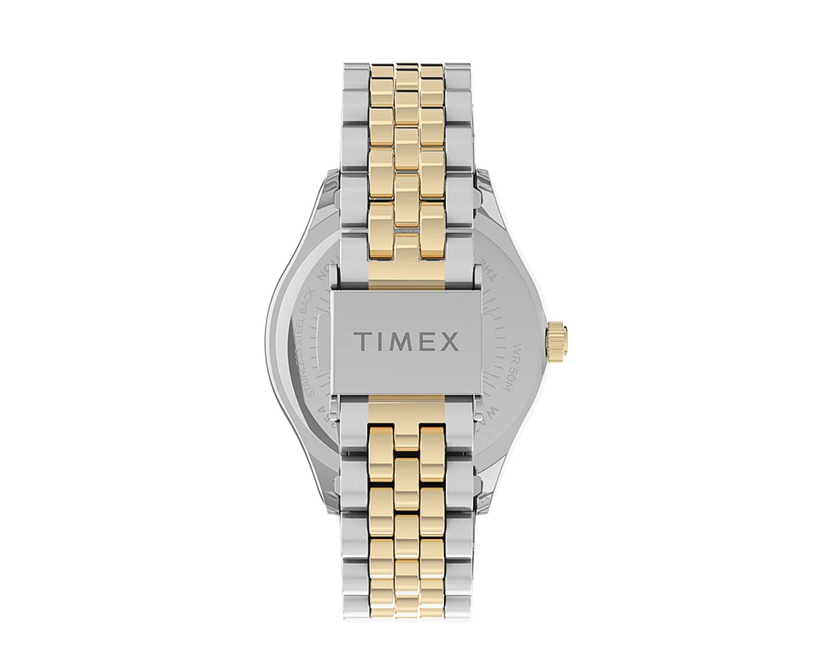 Women's Watch Steel Swarovski� with Timex Bracelet Waterbury 34mm Crystals Legacy Stainless