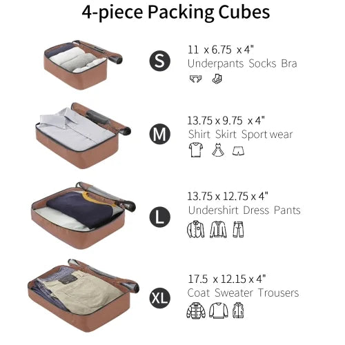 for Luggage Cubes, TSA Lightweight Expandable with Suitcase Set Travel Women 4 Set, Luggage Wheels Hard Spinner Lock, Men Shell ABS Packing Piece 4