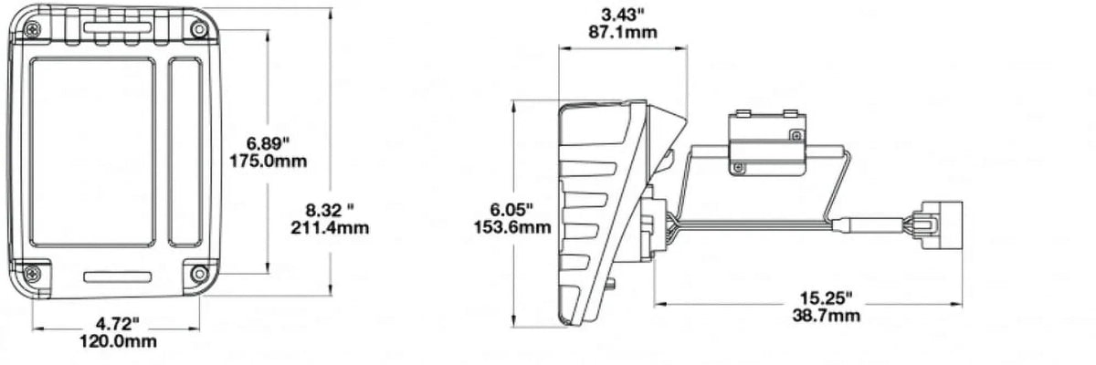 279 Pair Tail Kit, Speaker Light J JW (JEEP DOT)
