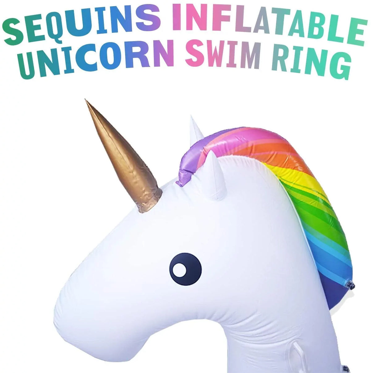 Blossom Pool Swimming Unicorn for Kids Ring, Pool Pool Toys Pool Inflatable, Inflatables liquid Float Pool Sequins | Floats, 48 Glitter Animal Inch Float, and Ring Inflatable Adults,