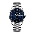Calender POEDAGAR Cool Luxury Steel Week New Ultra-Thin Quartz Business Stainless Watches Fashion Wristwatch Waterproof Men