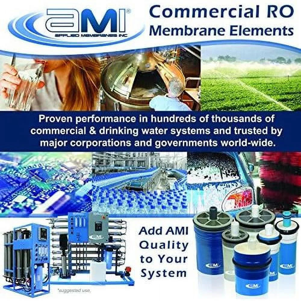 Replacement | M-T2540A 225 liquid Tap | GPD Rejection 1,000 | 99.5% | At RO Osmosis Membrane Membrane Psi For Reverse