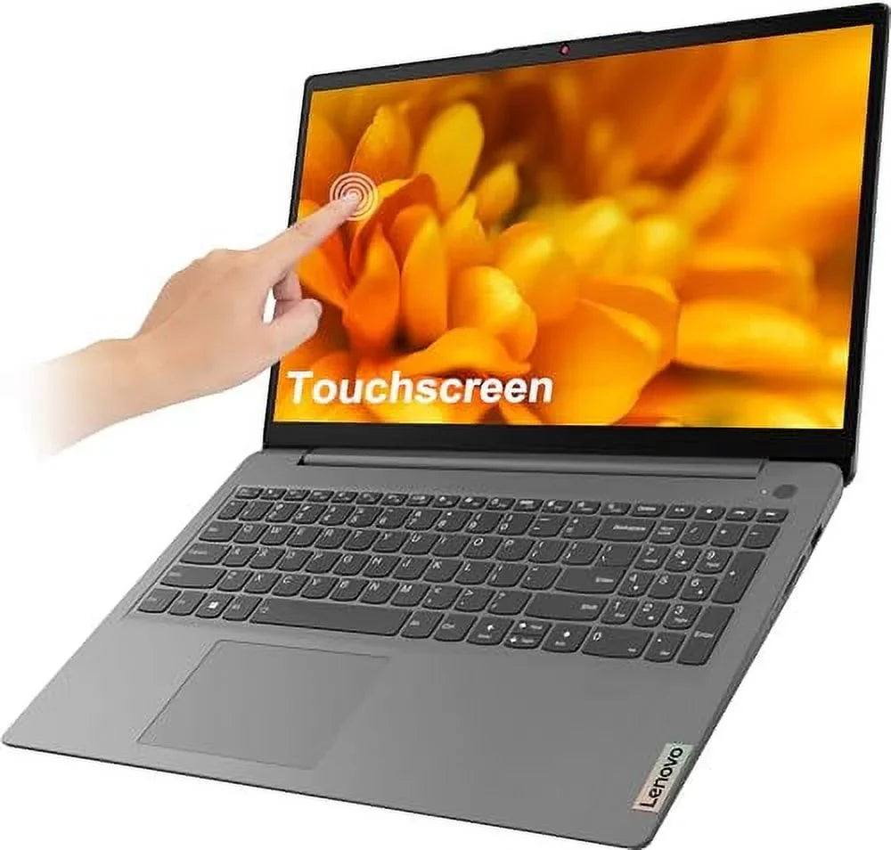 Battery 256GB School NumPad, IdeaPad Narrow Laptop 3 11 RAM, (15.6" i3-1115G4, Win Intel & 12-Hr Life, Webcam, IST - Bezel, Touchscreen, Grey Long Core Home 3i SSD) 16GB Home, FHD Lenovo SD,