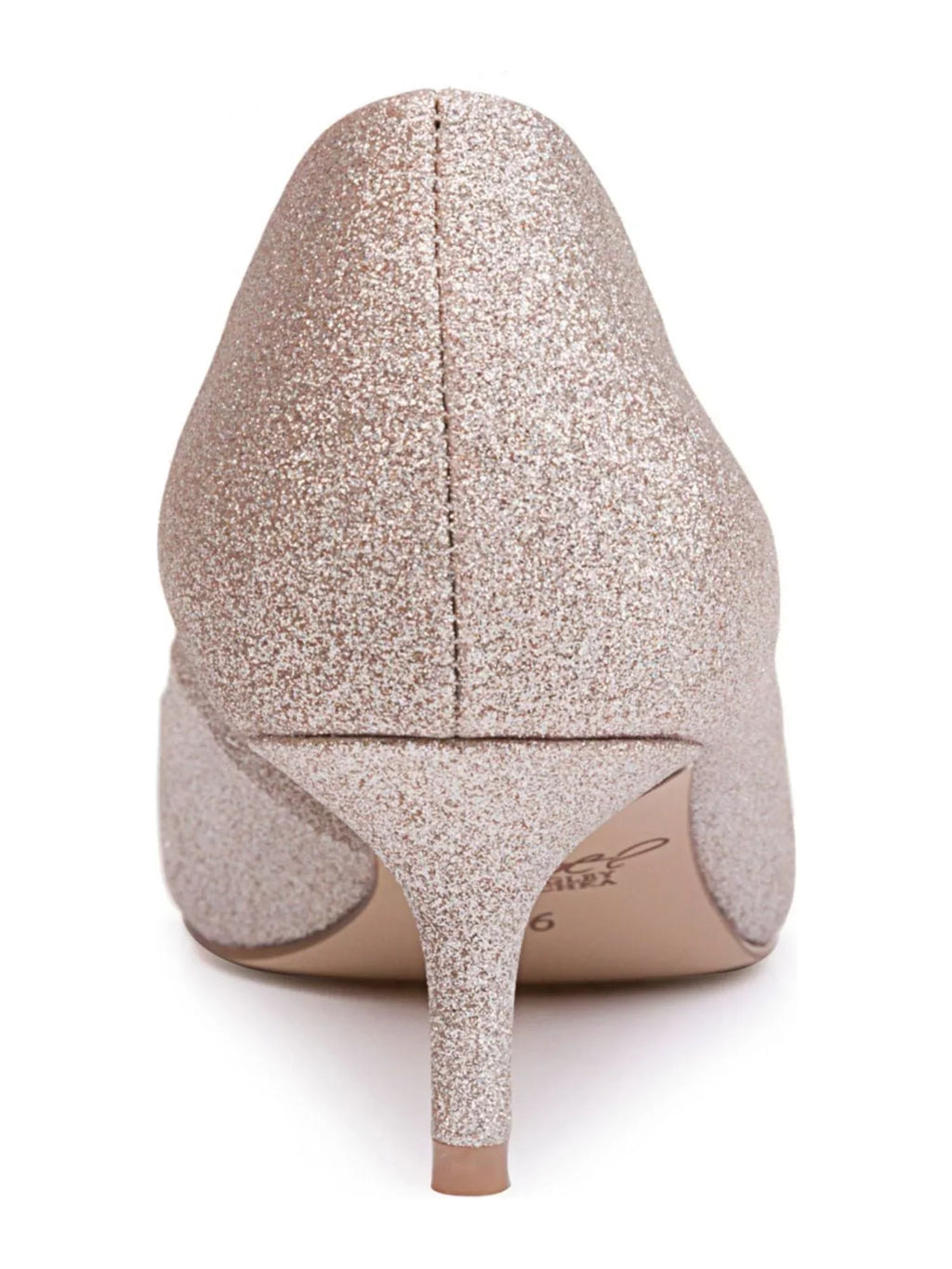 Pumps Cushioned Metallic On Womens Kitten 8 outfit Royalty Shoes Heel Silver MISCHKA Toe Pointed JEWEL Slip BADGLEY