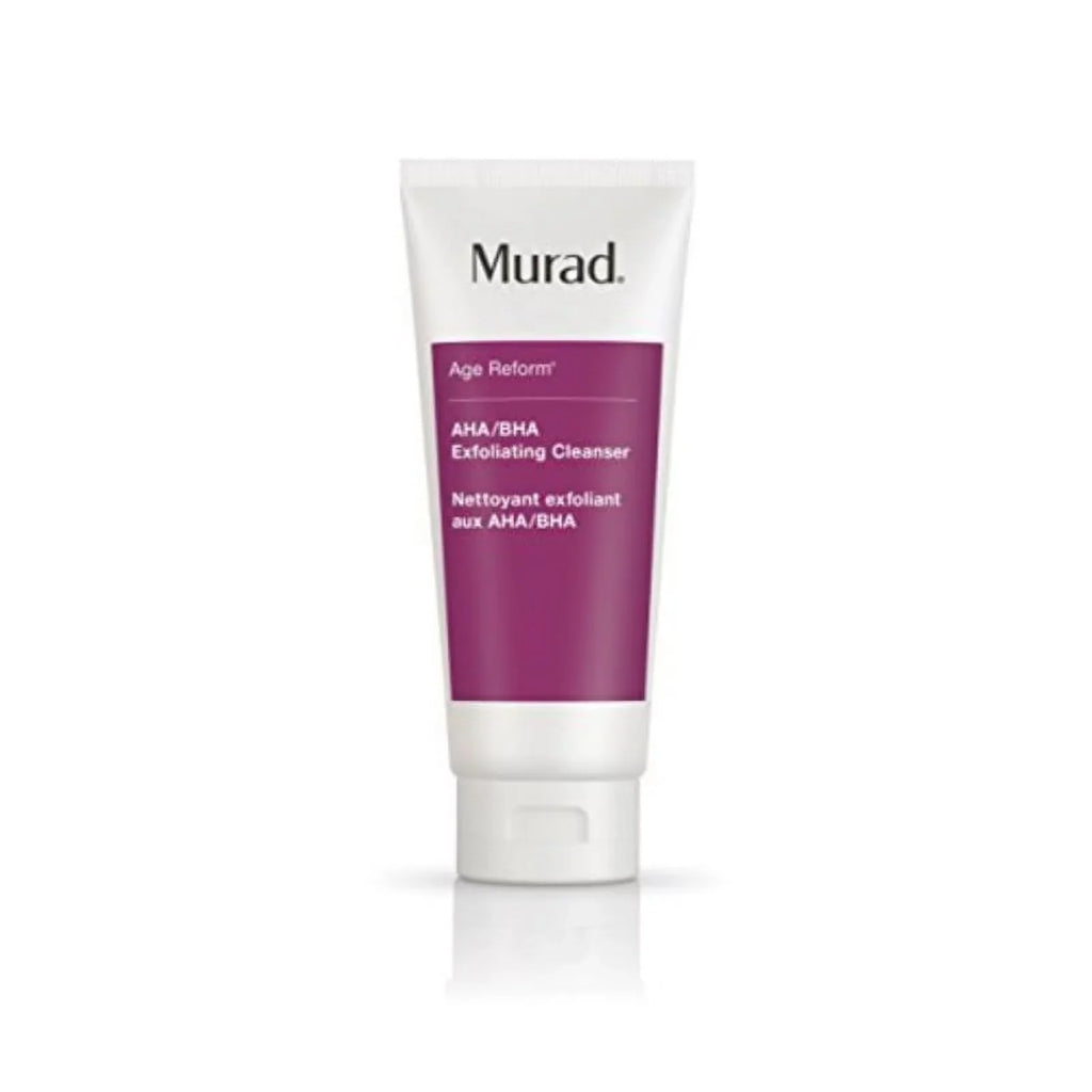 Younger-Looking Exfoliating fl Trio and AHA/BHA to Jojoba Reveal Intensive Cleanser Age of Face with Murad Cleanser a Beads Skin-Polishing a (6.75 Complexion Reform - oz), Exfoliating An Acids