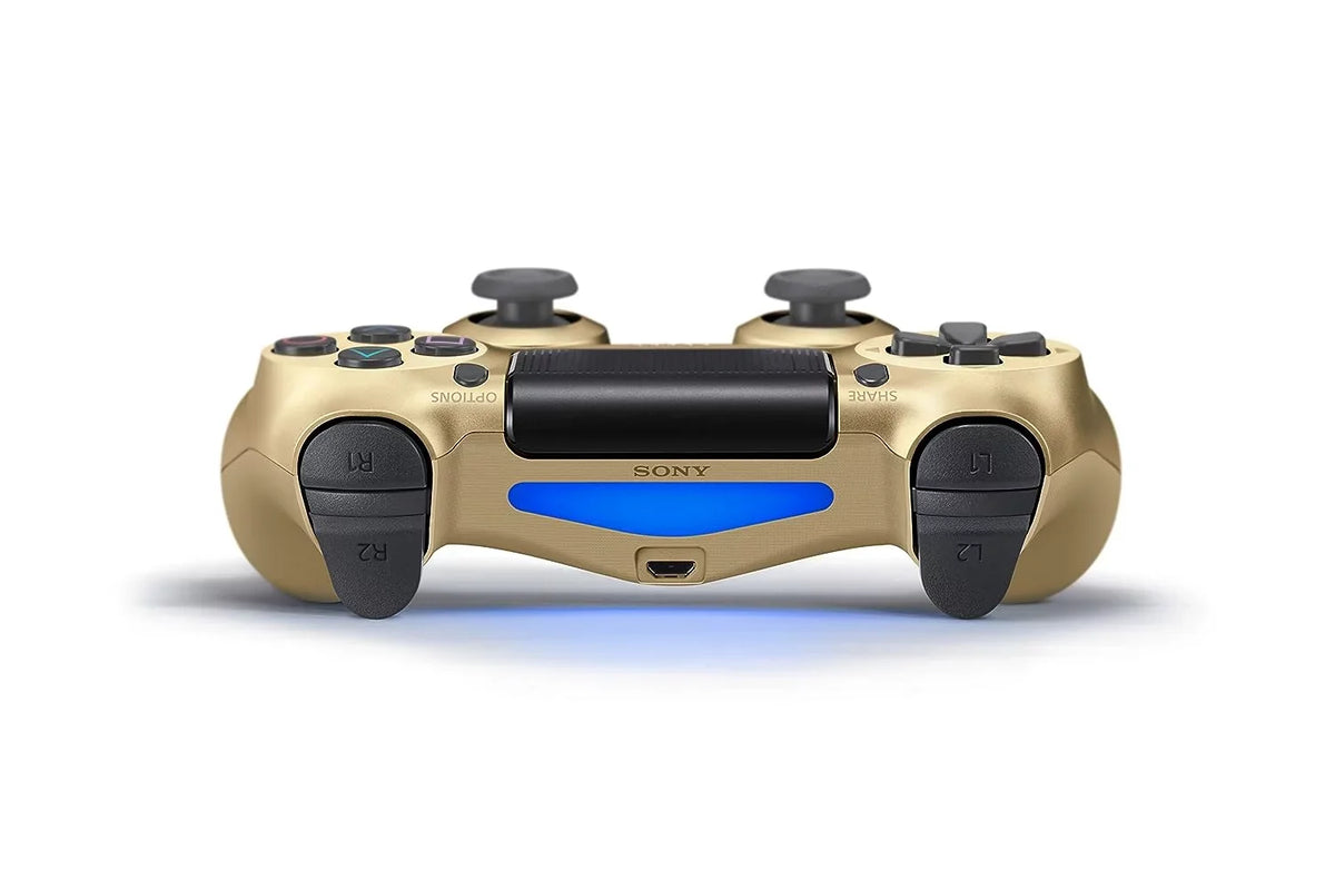 AXTION Wireless Bundle Gold Controller BOLT DualShock PlayStation New with Like Earbuds 4