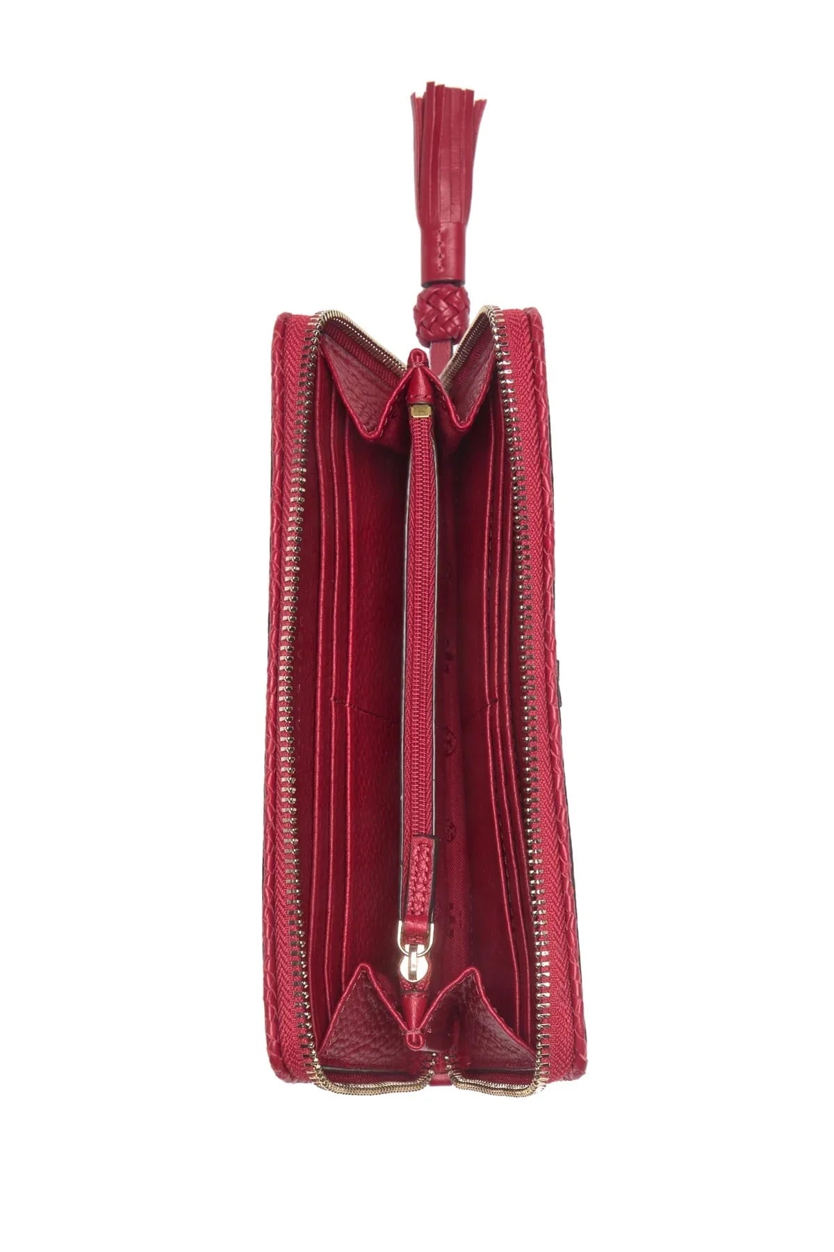 Around Royale) Taylor (Kir Burch Pebbled Continental Leather Zip Wallet Tory