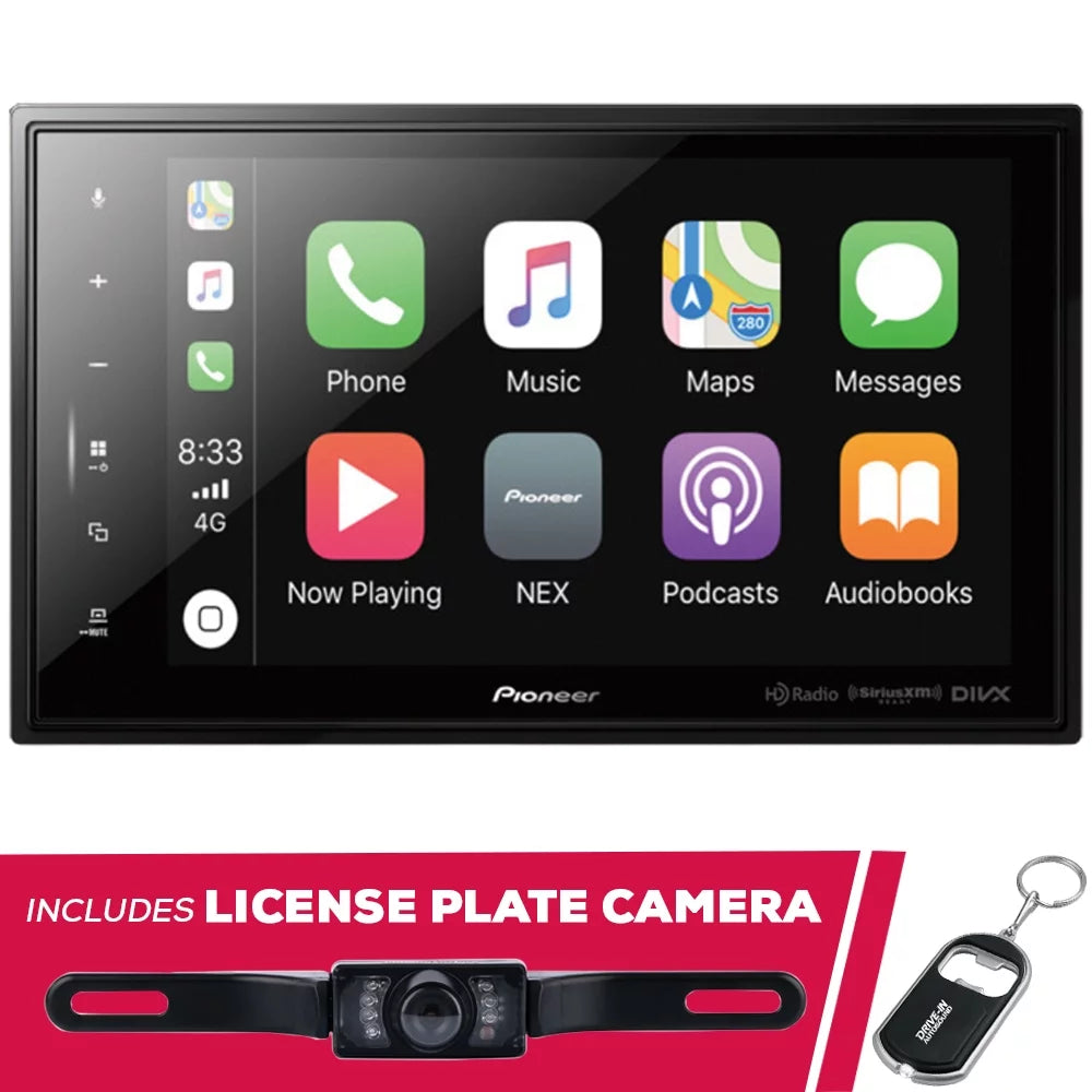 and New Receiver Digital Pioneer Multimedia 8" License Camera Plate DMH-C5500NEX