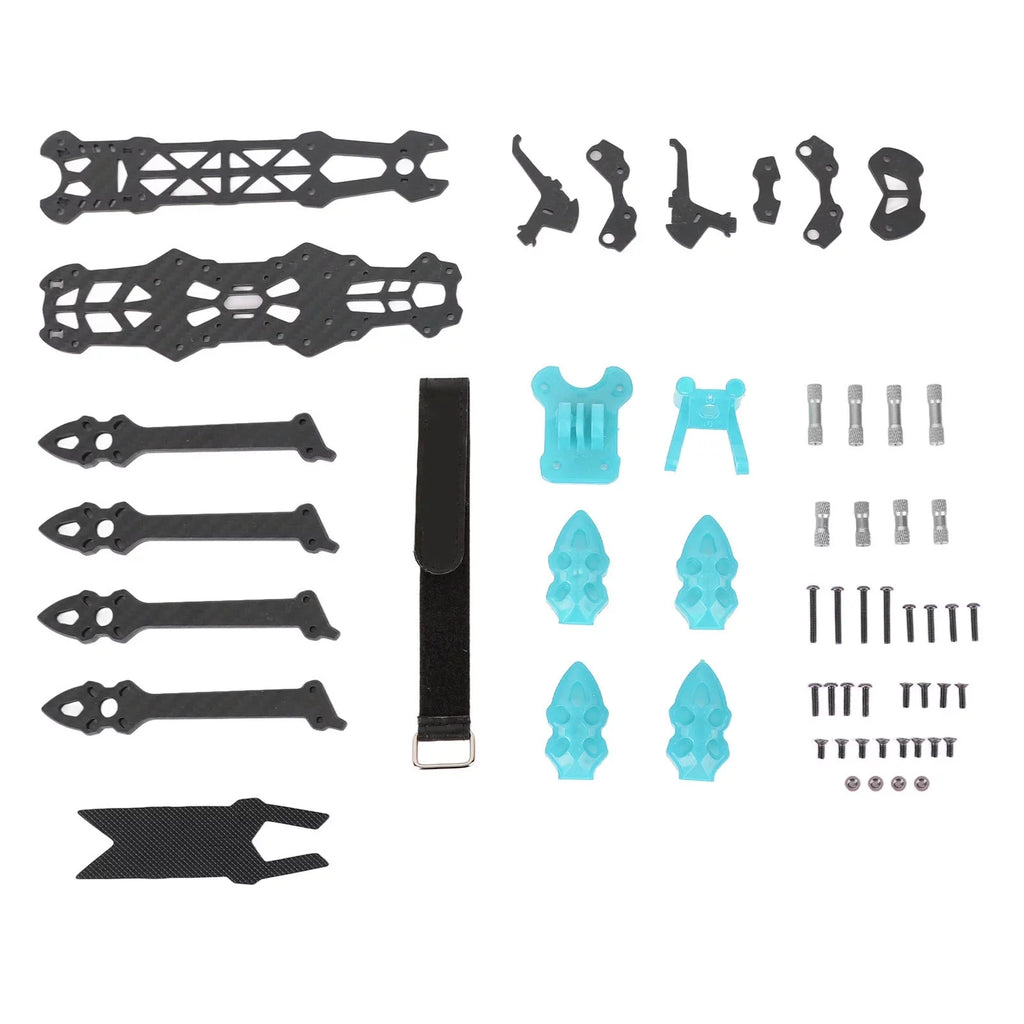 Racing 225mm Quadcopter Blue Fiber Carbon RC Accessories Drone Professional Frame Frame for Goldmeet Drone FPV Wheelbase