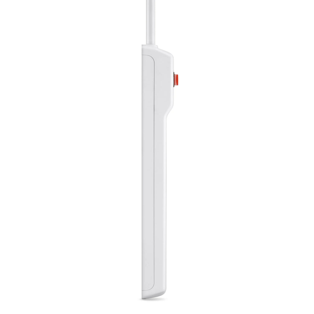 Brick 6 Office, Home, Outlets, Travel, Long AC 200 (2 Metal Desktop 2 White Duty Belkin Surge Pack) Power Heavy Charging - - & for Joules, Computer Strip Multiple ft Phone Cord Extension Protector