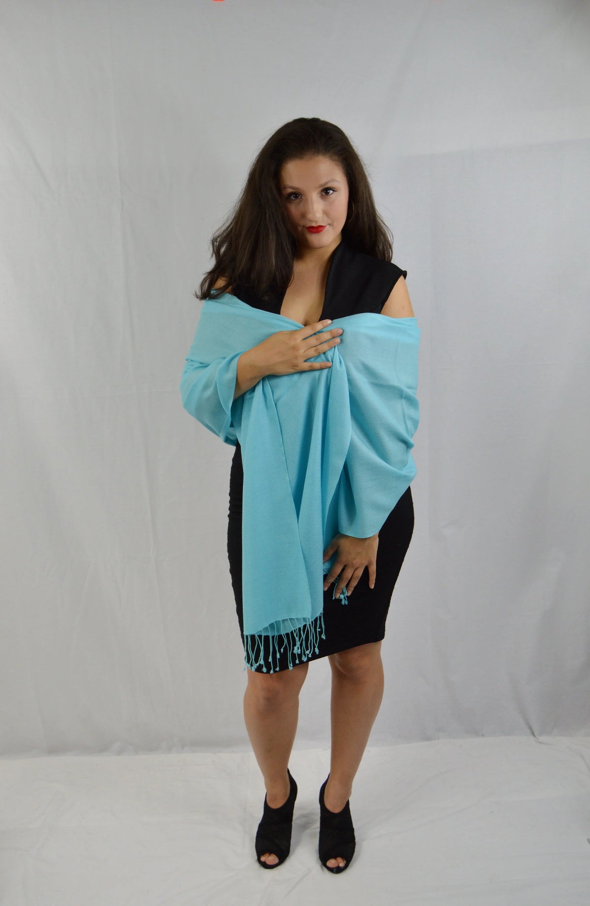 Shawl) weight Shawl/Scarf/Scarves (Tiffany Shawl/Summer Shawl/Pashmina Pashmina Blue Shawl/liquid Shawl/Evening Shawl/Light Regular Fancy Shawl/Sheer