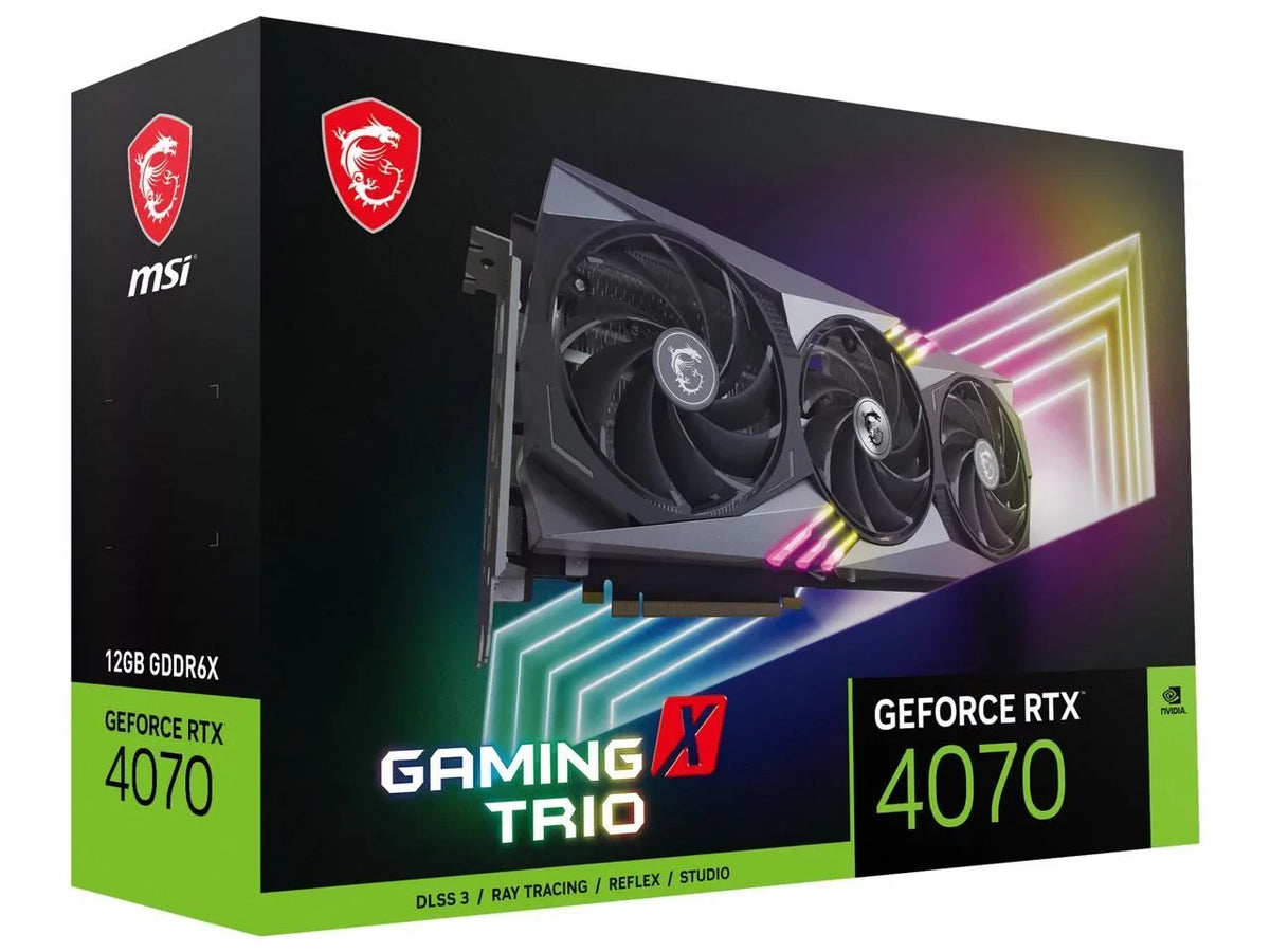 4070 MSI Video 4070 Card GeForce Gaming GAMING 12GB 4.0 RTX Express GDDR6X RTX TRIO ATX X PCI 12G