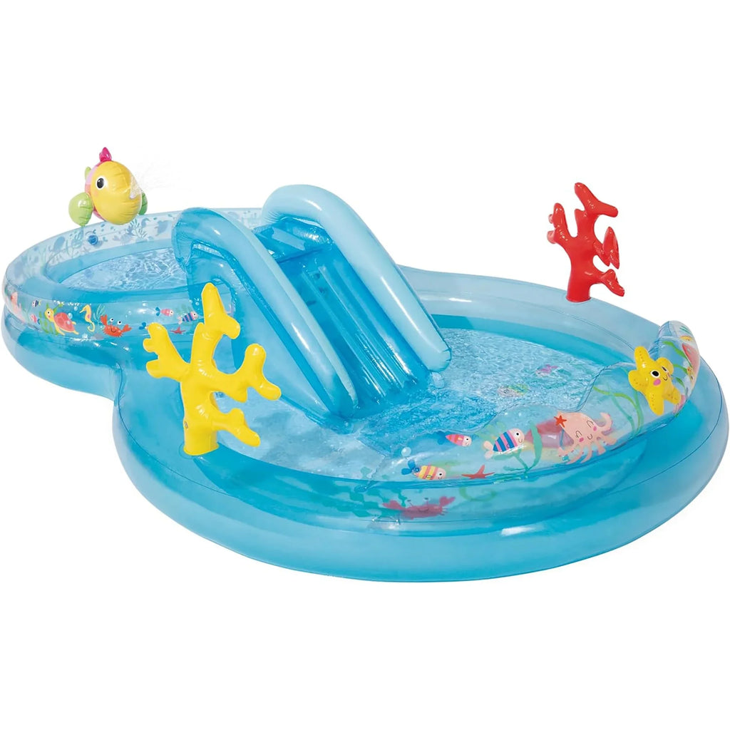 liquid Slide, Sea the Play Age 2+ Under W/ Center Kids Inflatable