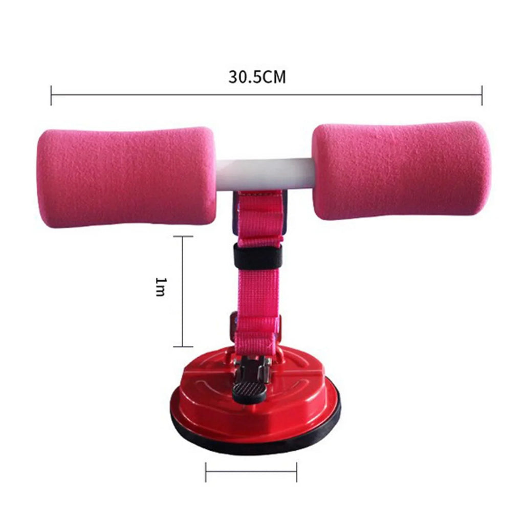 Belt Stand Floor Sit Exercise pink Thigh with Up Abs Bar Suction