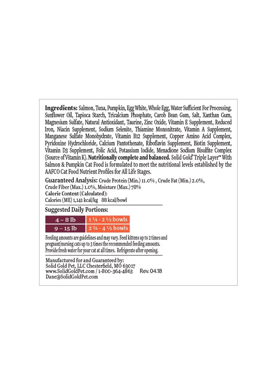 & Canned Grain for Free with - Digestion, - Pate Food Wet Overall Real Shreds Food Control, Layers Salmon & Triple Mousse, Immunity Cat Weight Cat and Made Gold Pate, Solid Pumpkin Healthy