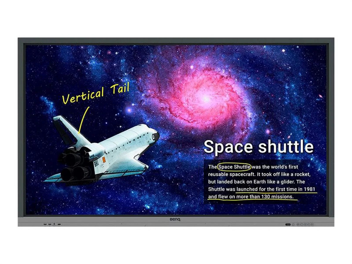 direct-lit interactive 2160 LCD - UHD Diagonal LED-backlit display 4K Class 65" LED RE6501 3840 with - Education - (2160p) BenQ x - touchscreen -