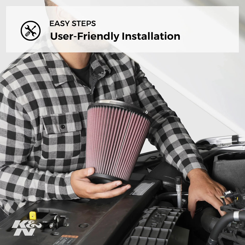 E-3737 Performance, Filter, K&N Engine Washable, Heavy Industrial Premium, Replacement Air High Filter: Duty: