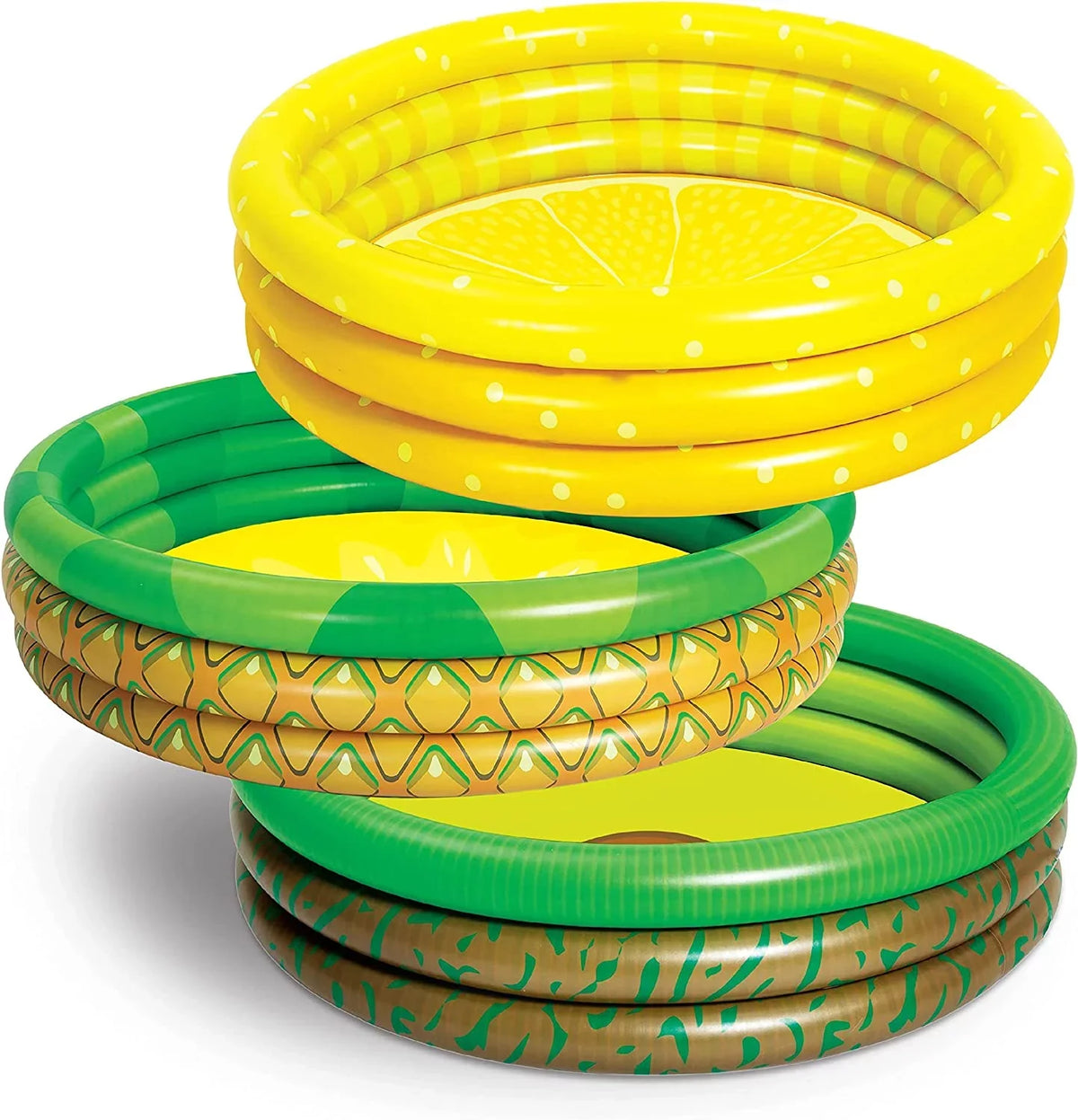 Swimming Pool Baby Kiddie Inflatable 3 Pit for Packs Avocado Set Inflatable Pool 10 X Fun Pineapple Kiddie Summer Pools liquid Pool Ball Kids Lemon 45 Pool