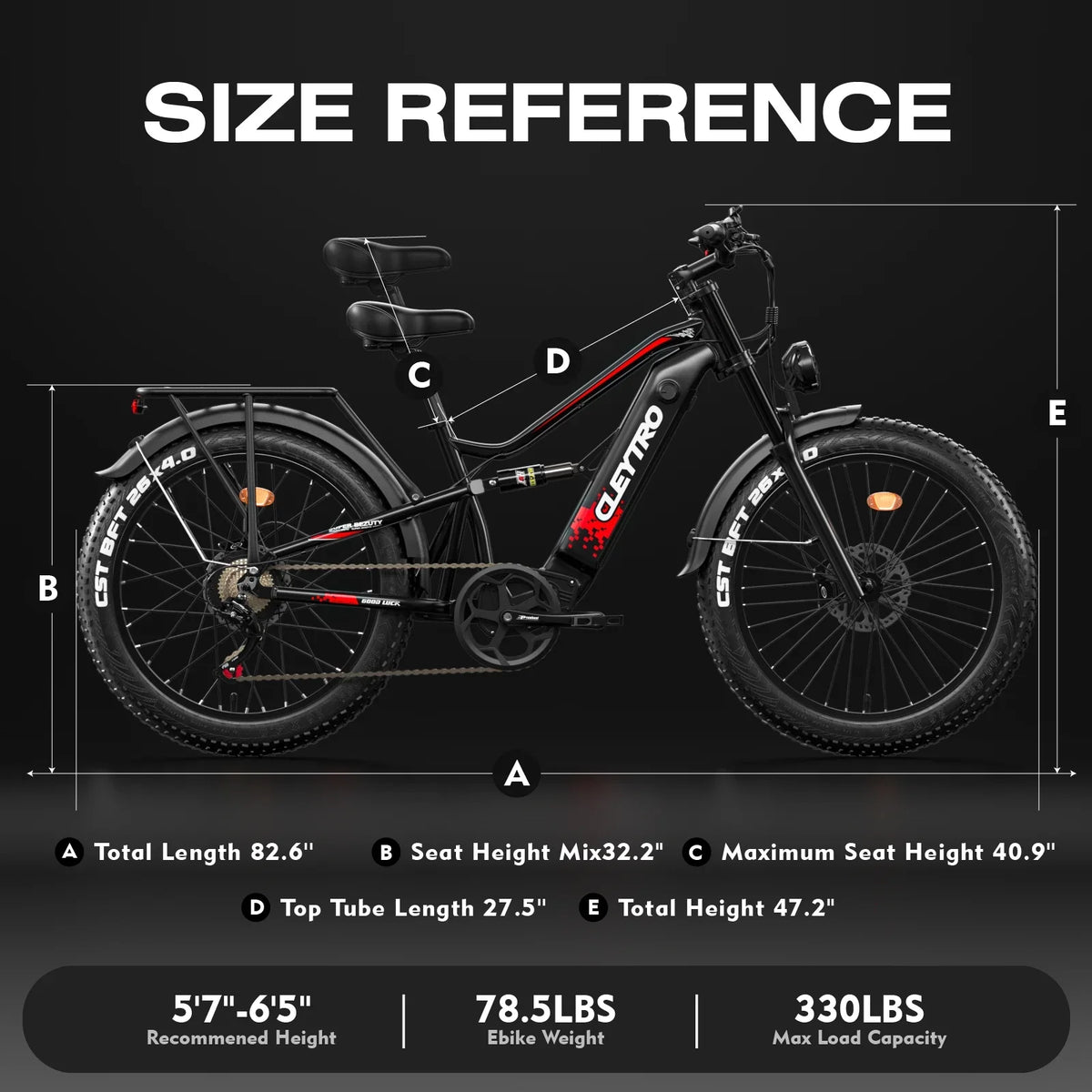 mountain fat bike, electric snow battery, absorbers, shock tire Adult brakes, beach electric double bike electric 7-speed 52V motor, bike double 750W 26*4 inch 19Ah
