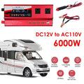 DC Converter Inverter Power RV Pure Wave 12V Sine 110V AC to 6000W Car LCD
