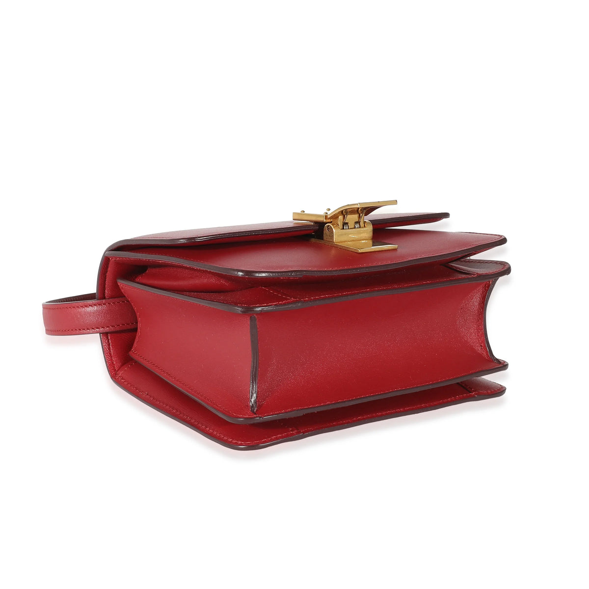 Bag Small Smooth Calfskin Pre-Owned Box Red Classic Celine