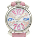 Manuale Display I220823012 Gaga Quartz Watch Pre-Owned Analog (Good) Men's 5020 Dial Stainless Milano Steel White