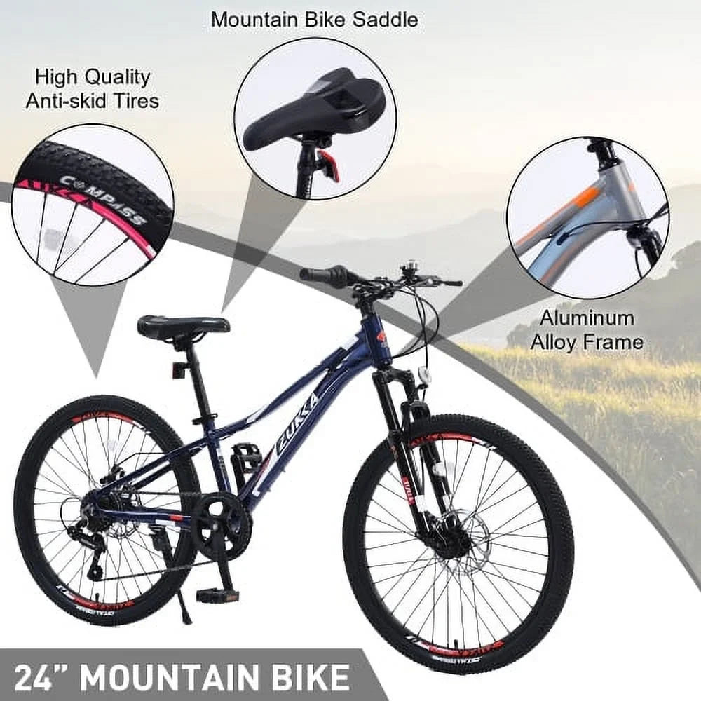 for Mountain inch 24 Mountain shimano Boys 7-Speed Bike Girls bike and