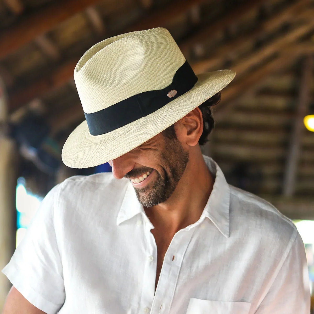 Breathable, Premium Brim Straw 5/8" Hat & Safari Handwoven, (X-Large) Panama 2 Lightweight Jack -